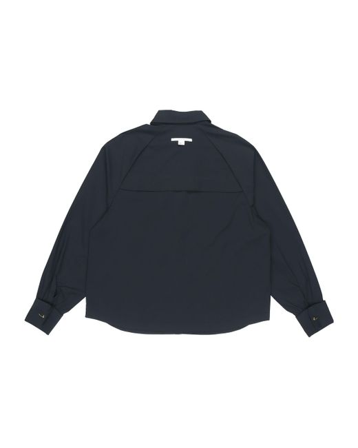 Nike Blue (Wmns) Sportswear Icn Clsh Wvn Ls Top Long Sleeved Shirt