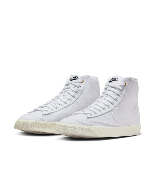 Nike White Blazer Mid '77 Canvas Shoes
