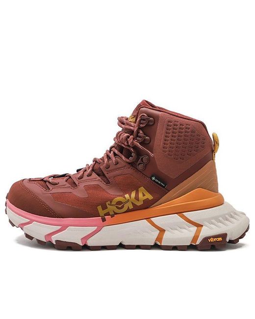 Hoka One One Red (Wmns) Tennine Hike Gtx 'Cherry Mahogany Strawberry Ice'