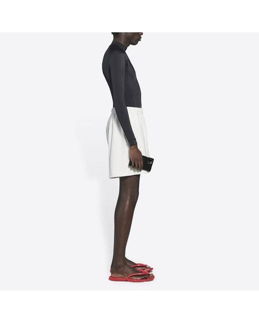 Balenciaga White Political Campaign Short for men
