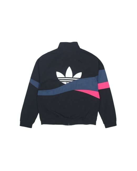 Adidas Blue Originals Ts Track Top Logo Printing Contrasting Colors Sports Jacket Autumn for men