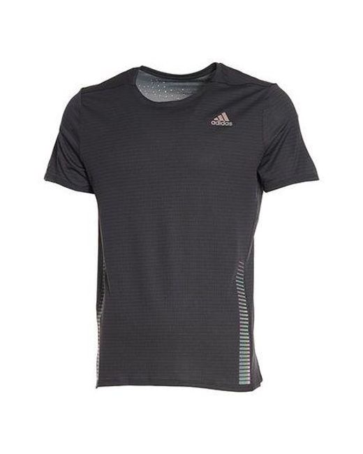 Adidas Black 25/7 Tee Chill Running Sports Short Sleeve for men