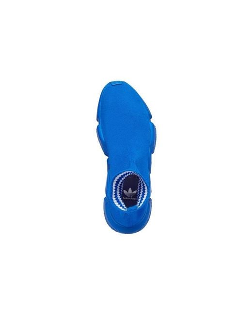 Balenciaga Blue X Adidas Originals Speed 1.0 Sneakers for men