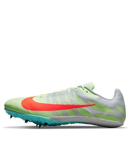 Nike Green Air Zoom Rival S 9 Spikes 'Barely Volt Hyper' for men