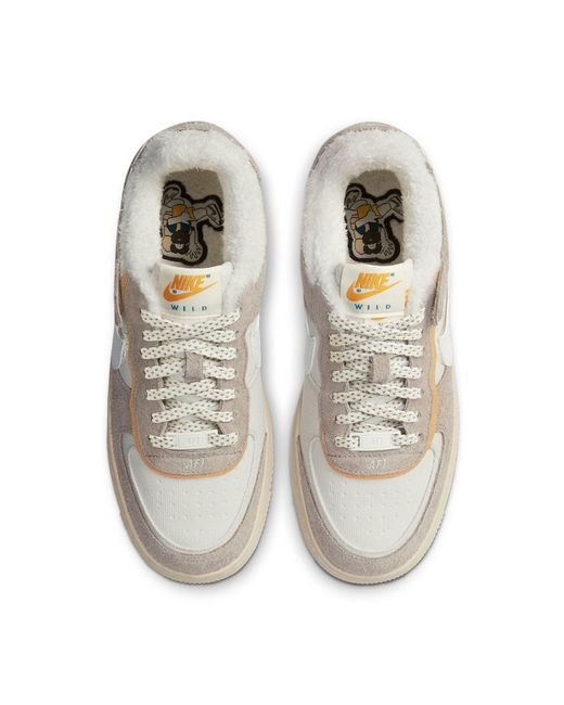 Nike White (Wmns) Air Force 1 Shadow 'Wild'