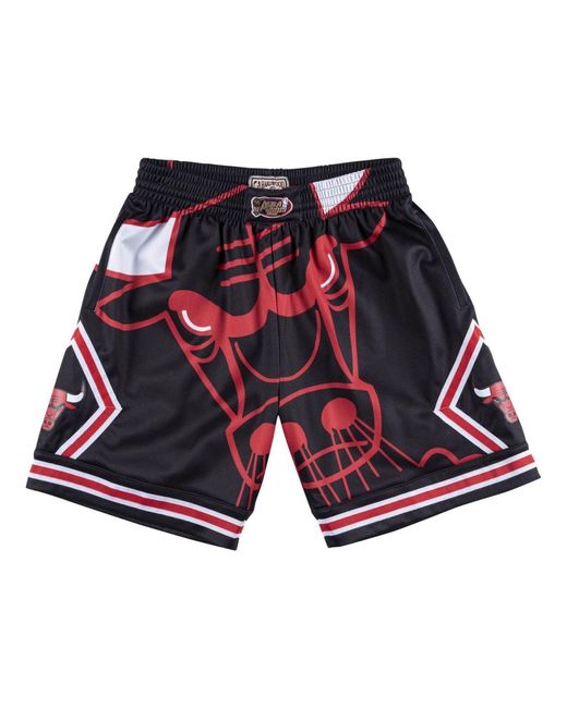 Mitchell & Ness Blue X Nba Chicago Bulls 1997-98 Big Face Shorts for men