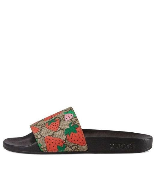 Gucci Blue (Wmns) Slide 'Strawberry'