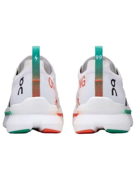 On Shoes White Cloudboom Zone Flame' for men