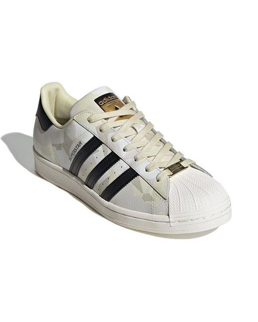 Adidas White Superstar 'Camo Sand' for men