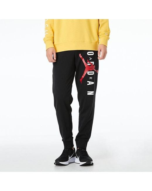 Nike Black Basketball Lacing Sports Long Pants for men