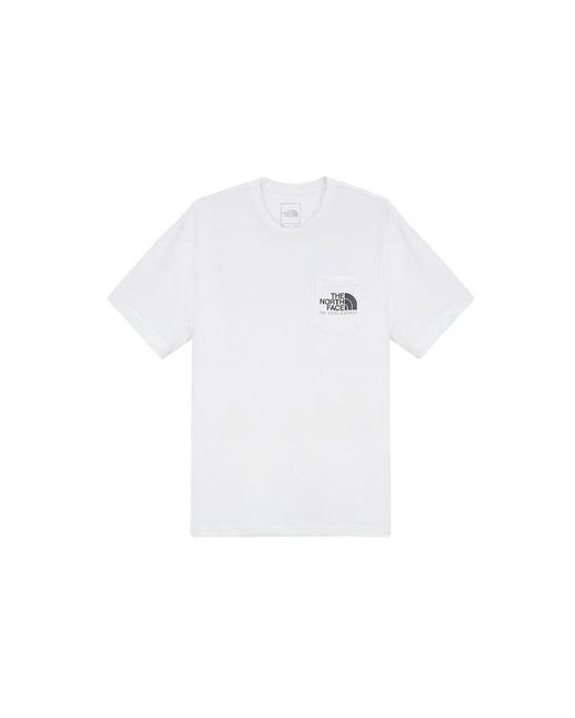The North Face White Logo Woodcut Dome T-shirt for men