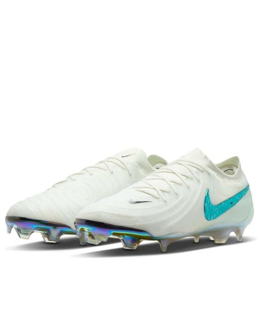 Nike Blue Phantom Gx 2 Elite Lv8 Fg Low-Top Soccer Cleats for men