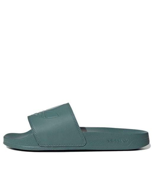 Adidas Green Adilette Lite Sandal 'Hazy Emerald' for men