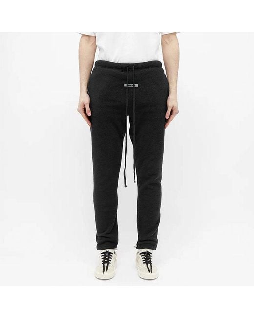 Fear Of God Black Ss20 Polar Fleece Pants for men