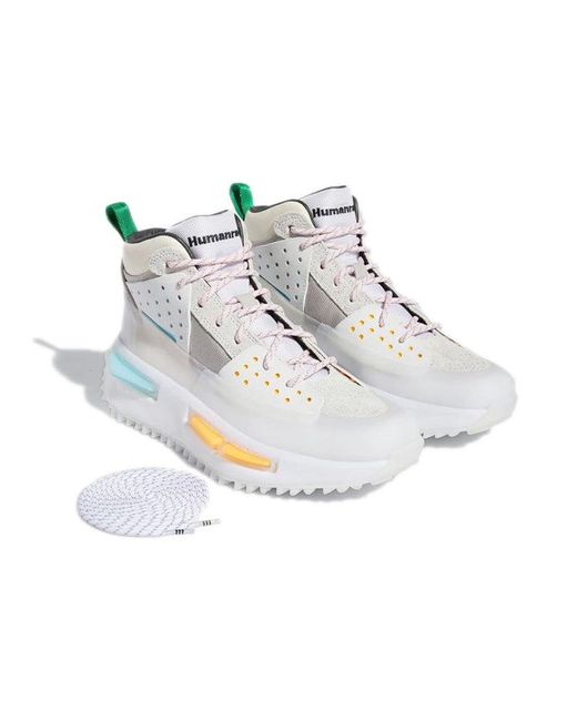 Adidas White X Pharrell Hu Nmd_S1 Ryat 'Core' for men