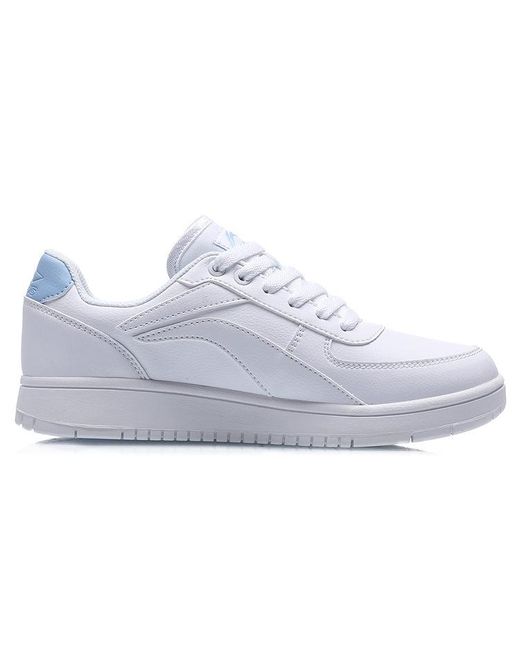 Li-ning White (Wmns) Classic Skateboarding Low