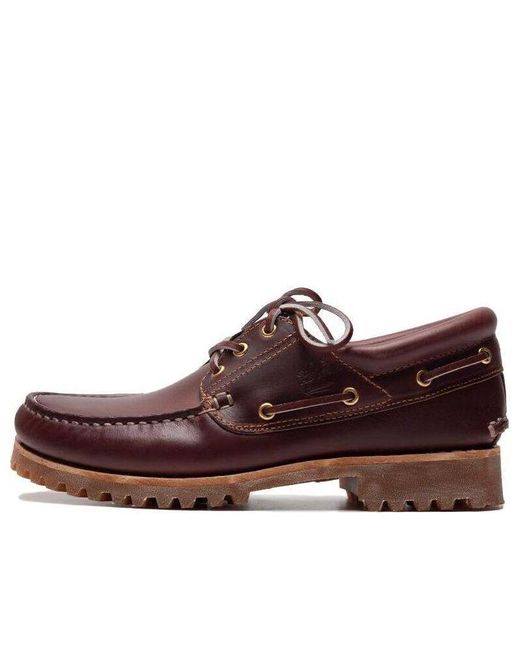 Timberland Red Authentics 3-eye Classic Boat Shoes for men