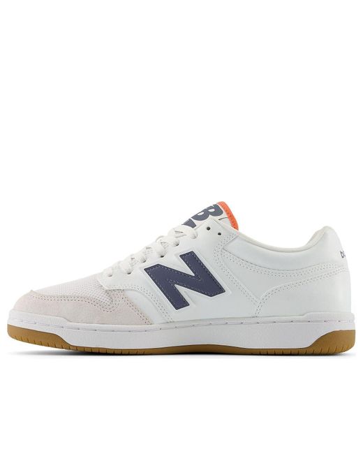 New Balance White 480 Gum' for men