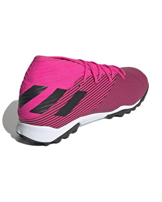 Adidas Purple Nemeziz 19.3 Turf 'Shock' for men