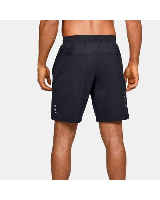 Under Armour Blue Qualifier Speedpocket 9 Inch Shorts for men