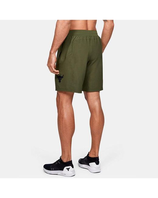 Under Armour Green Project Rock Unstoppable Shorts for men