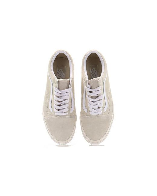 Vans White Old Skool 'Pig Suede for men