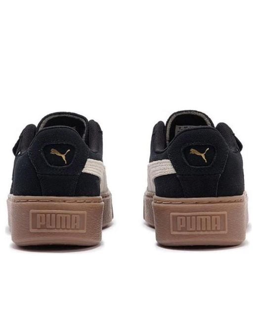 PUMA Blue (Wmns) Suede Platform Cutout