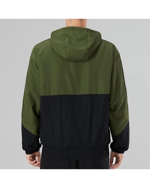 Adidas Green Utility Windbreaker Jacket for men