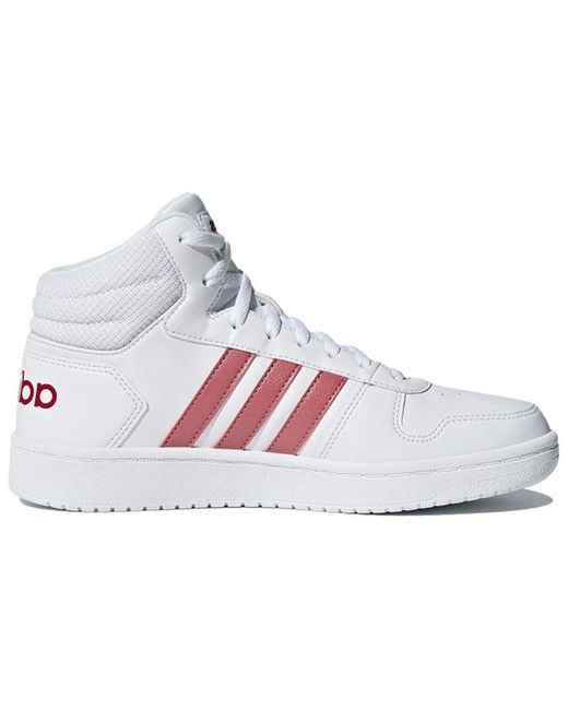 Adidas White (Wmns) Hoops 2.0 Mid