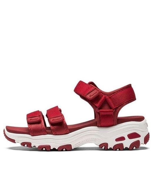 Skechers Red (Wmns) Dlites Retro Panda Sandals