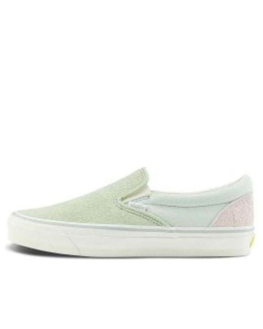 Vans White Slip-On Skateboarding Shoes 'Light' for men