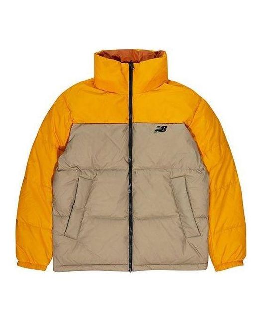 New Balance Yellow Classic Trend Two Sides Puffer Jacket