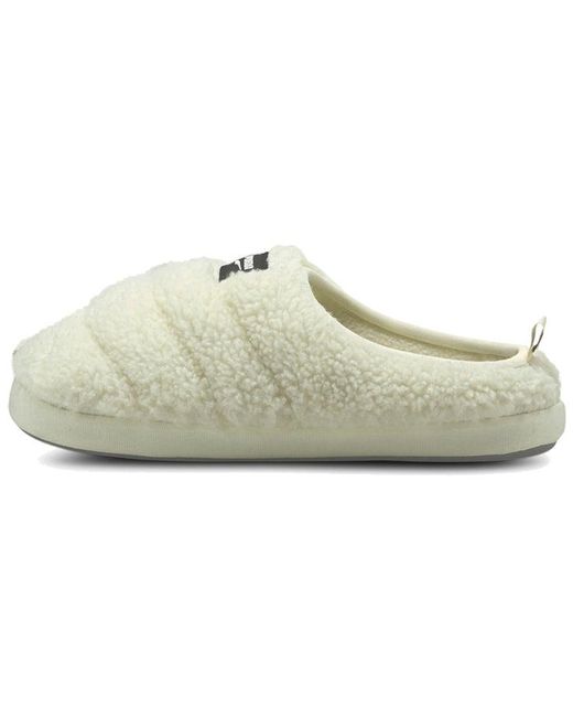 PUMA White Scuff Sherpa Slippers 'Whisper' for men