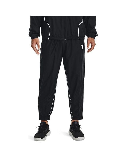 Under Armour Black Project Rock Woven Pants for men