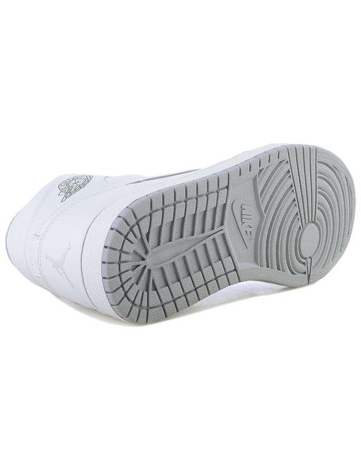 Nike White 1 Mid Wolf' for men