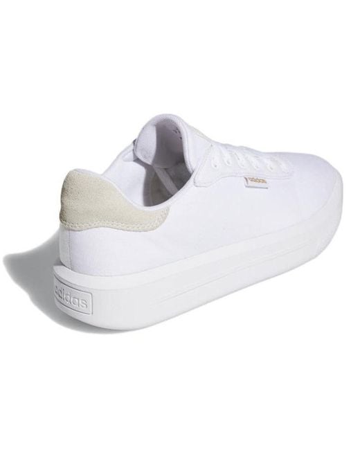 Adidas White Court Platform Cln Trainers