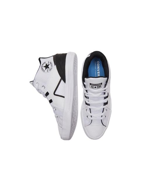 Converse White Chuck Taylor All Star Flux Ultra Mid for men