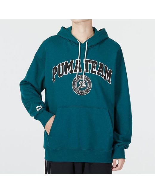 PUMA Blue Team Hoodie for men