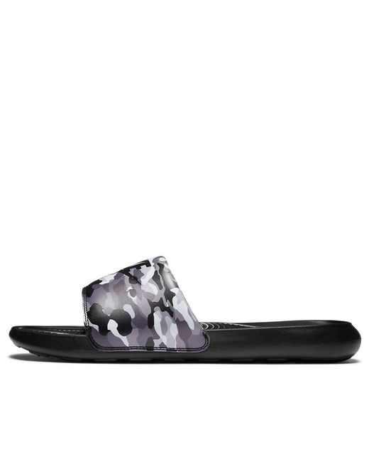 Nike Black Victori One Printed Slide 'Camo for men