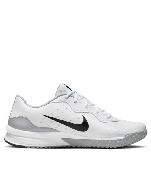 Nike White Alpha Huarache Varsity 4 Tf Wolf' for men