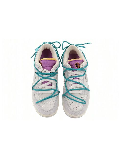 Nike Blue X Off- Dunk Low 'Lot 36 Of 50' for men