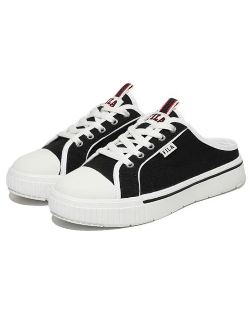 Fila Black Low Top One Pedal Skate Shoes Korean Version