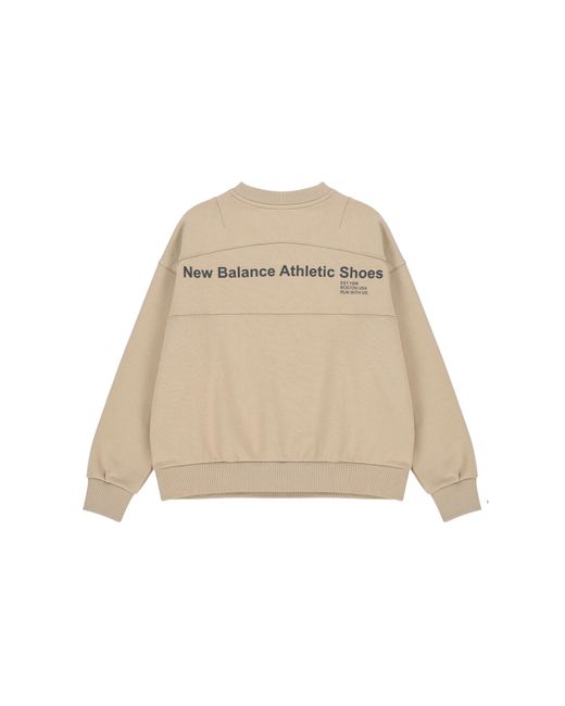 New Balance Natural (Wmns) Alphabet Printing Sports Pullover Round Neck Hoodie