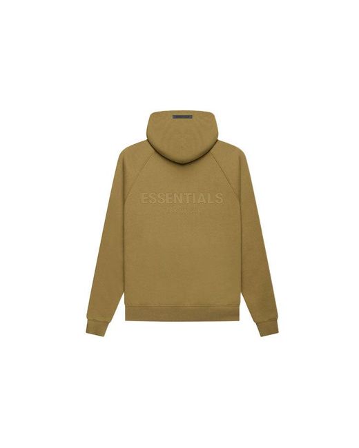 Fear Of God Green Fw21 Pullover Logo Hoodie for men