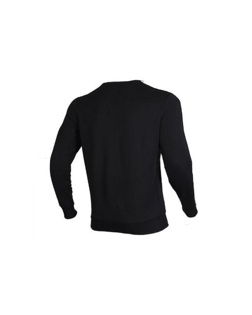 PUMA Black Iconic T7 Crew Fl Fleece Lined Round Neck for men