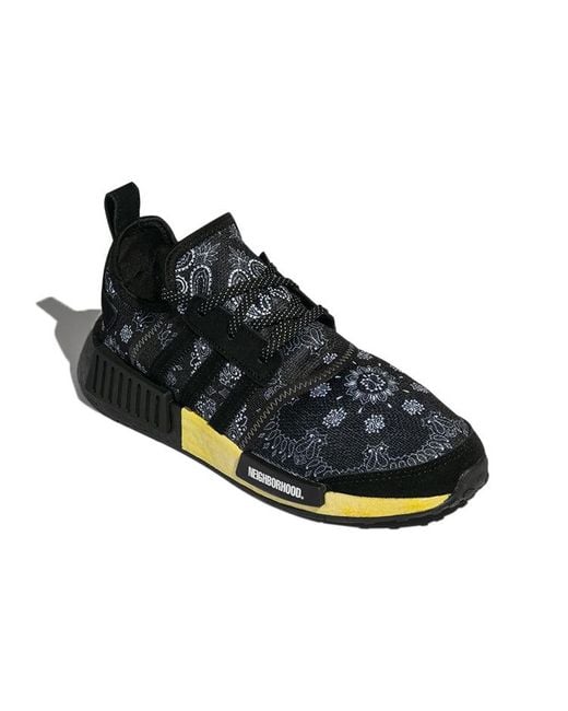Adidas Black Neighborhood X Nmd_R1 Paisley Bandana' for men