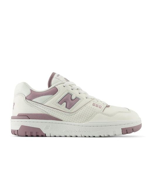 New Balance White (Wmns) 550 Mauve'