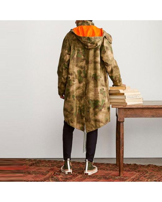 Converse Green X Todd Snyder Trench Coat 'Camo' for men