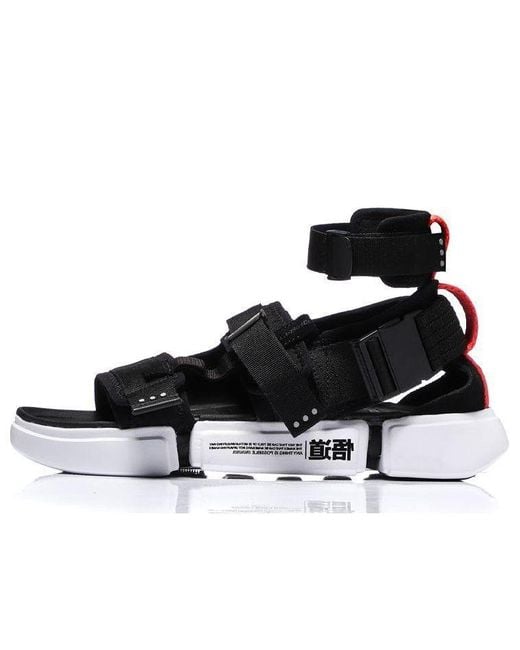 Li-ning Black 2.0 Platform Sandals for men