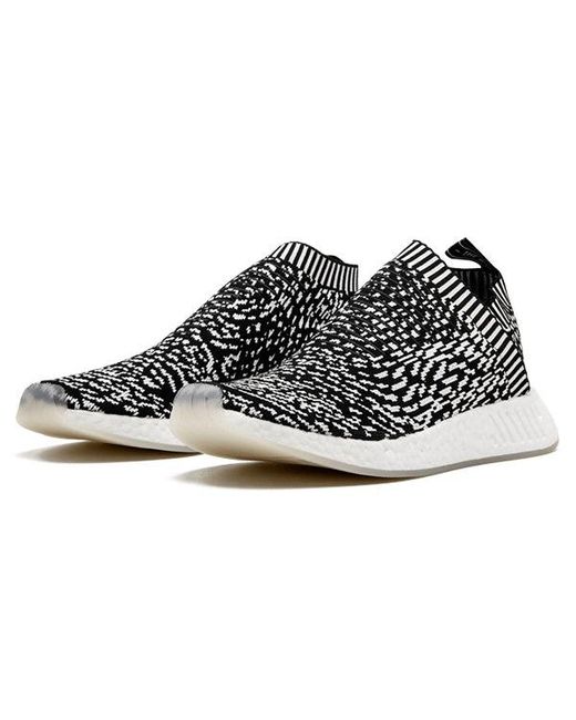 Adidas Black Nmd_Cs2 Primeknit 'Zebra' for men